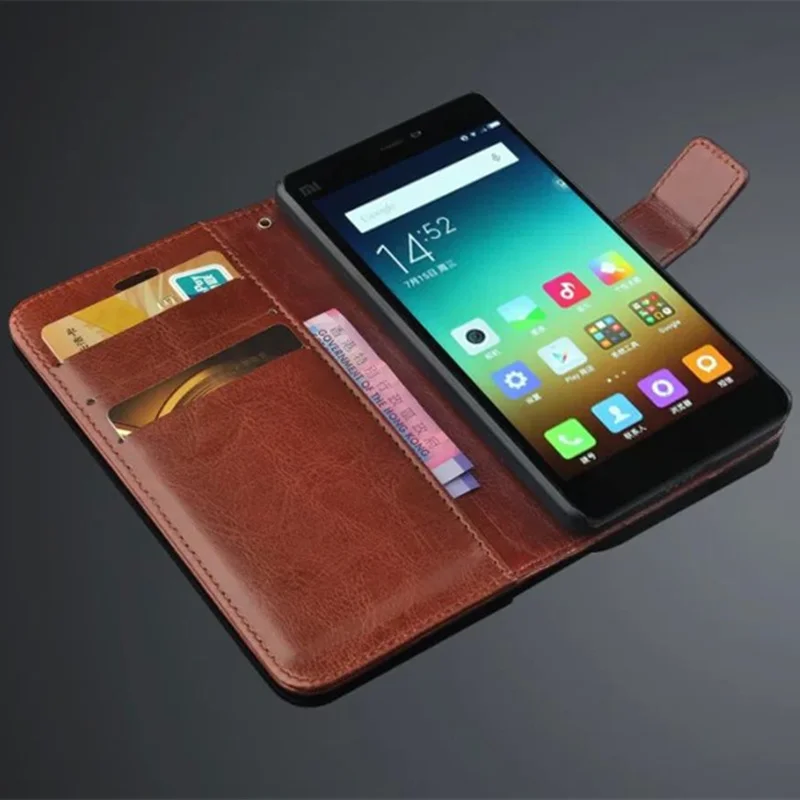 Чехол книжка Mi4C для Xiaomi 4C Стильный флип кошелек с отделением карт чехлы подставки