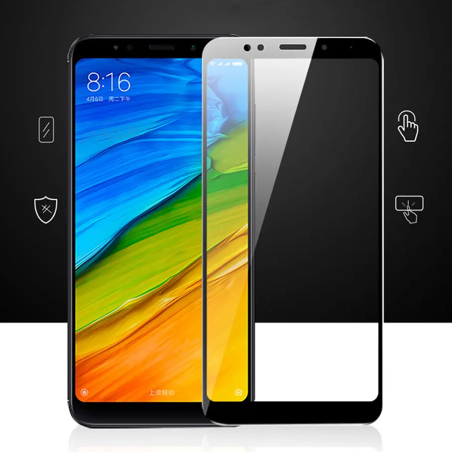 Защитное стекло закаленное 9H для Xiaomi Redmi 5A/5/Note 5 Global Note 5A Prime | Мобильные телефоны и