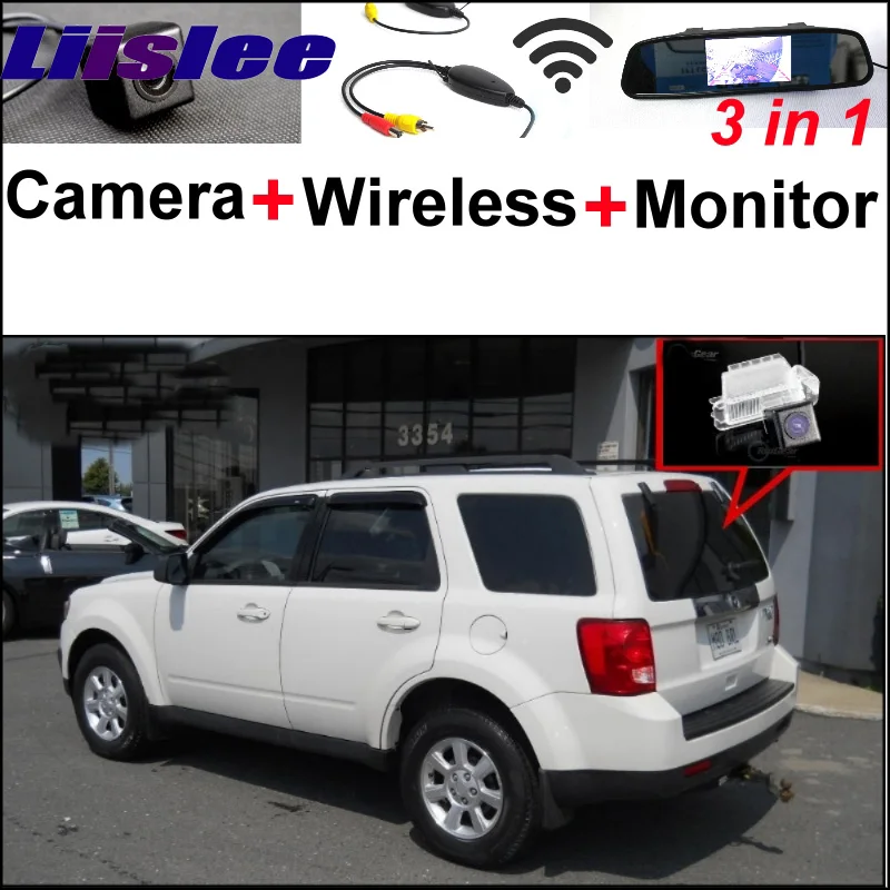 Для Mazda Tribute 2008 ~ 2012 3 in1 Специальный вид сзади Камера + Беспроводной приемник