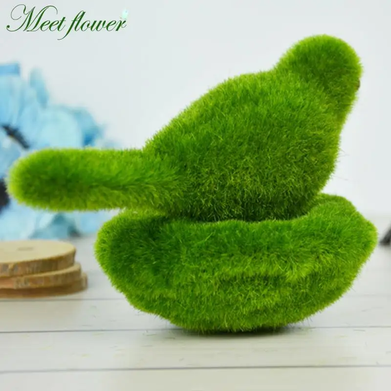 Искусственный мох птица с гнездом набор имитация лишайник животное Tufting цветок