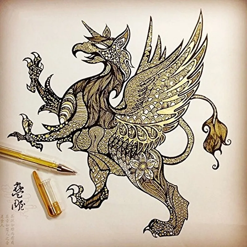 Китайская древняя книга раскраска для взрослых детей детская живопись