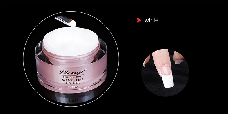 Lily angel 30 г и 15 г профессиональный УФ-гель сильный строительный гель для удлинения ногтей светодиодный Гель-лак для ногтей Маникюрный удлиняющий Гель-лак
