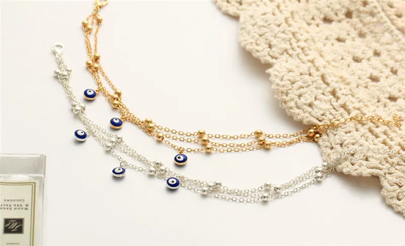 Если вы богемные сандалии Pulseras Tobilleras один глаз бусины ноги украшения для лодыжки пляж лодыжки браслет женские браслеты для щиколотки ювелирные изделия