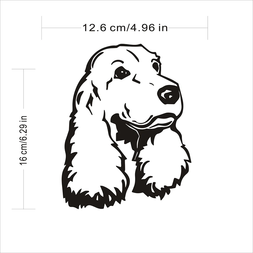 Стикер для автомобиля Стайлинг кокер спаниель собака автомобильный бампер