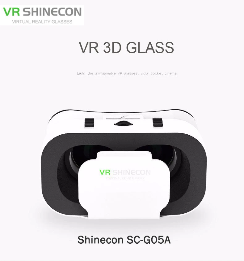 2017 Hot Shinecon VR Virtual Reality 3D SC-G05A Glasses Helmet Google Cardboard for iPhone Samsung 4.7&quot 6 inch Smartphones |