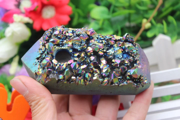 255 граммов натурального кварцевого кристалла металлическая трубка точечный