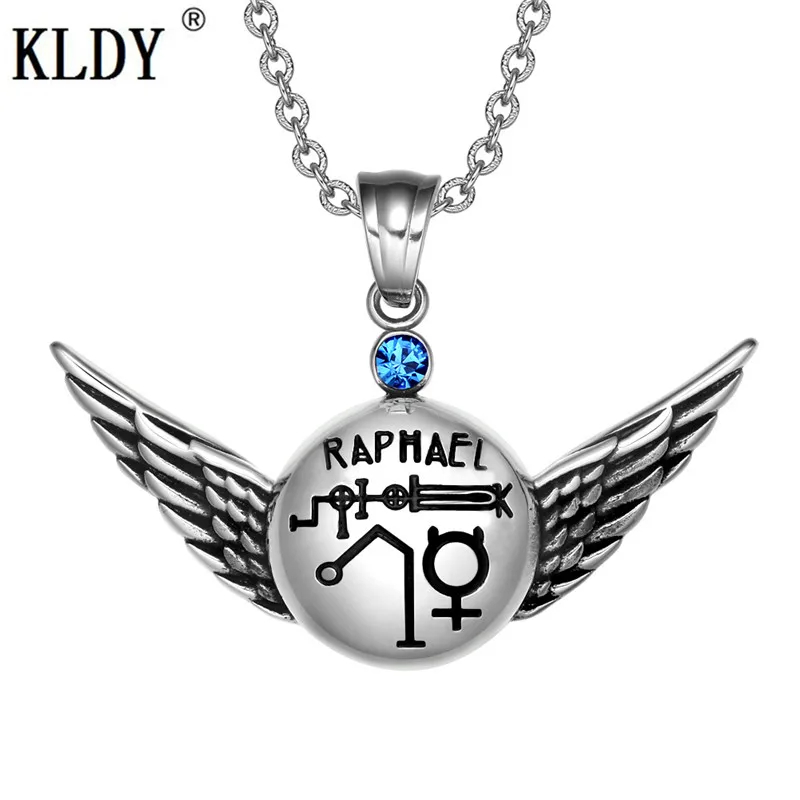 Волшебные планетарные силы из нержавеющей стали Archangel Raphael крылья ангела