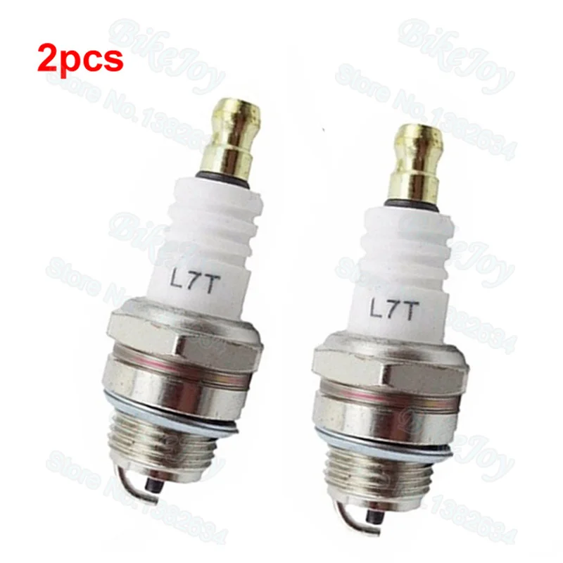 2pcs/pack L7T Ignition Spark Plug 47cc 49cc 2 Stroke ATV Quad Go Kart Tricycle Dirt Pocket Mini Moto Bike Motorcycle Parts | Автомобили и