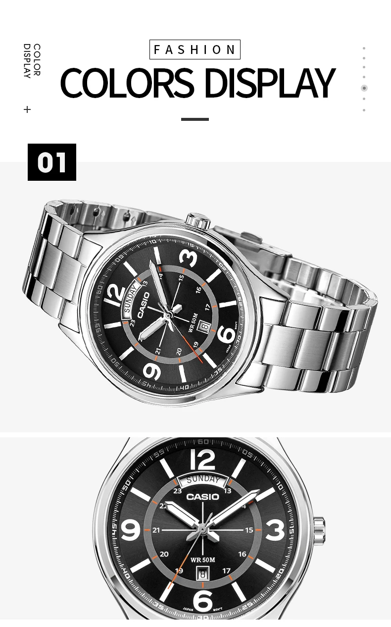 Casio Часы Топ бренд кварцевые золотые наручные часы мужские модные повседневные оригинальные часы Relogio Masculino MTP-E129 кожаный ремень