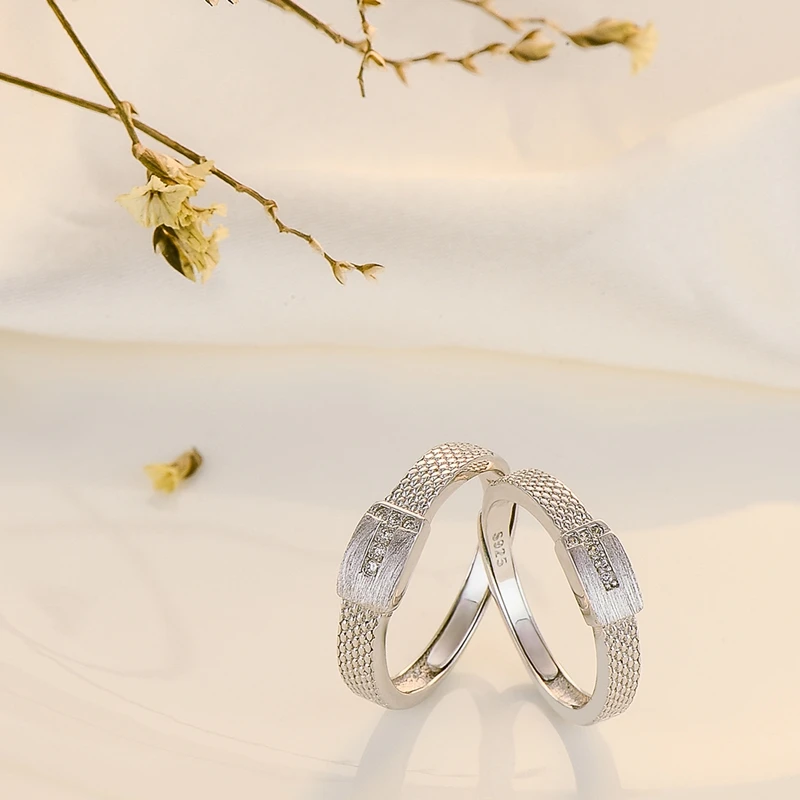 Кольца из серебра 50% пробы для мужчин и женщин обручальное кольцо с искусственным