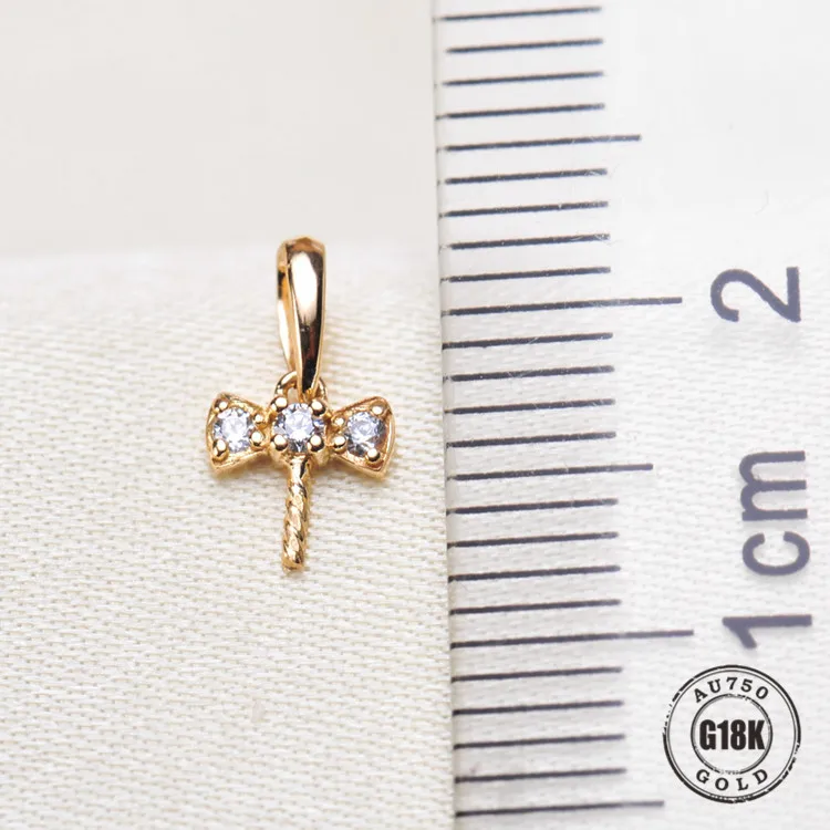 

Luxury genuine G18K Gold Accessories Fashion Pearl Pendant Settings Findings Pendant Mountings Women Accessories Female Jewwelry