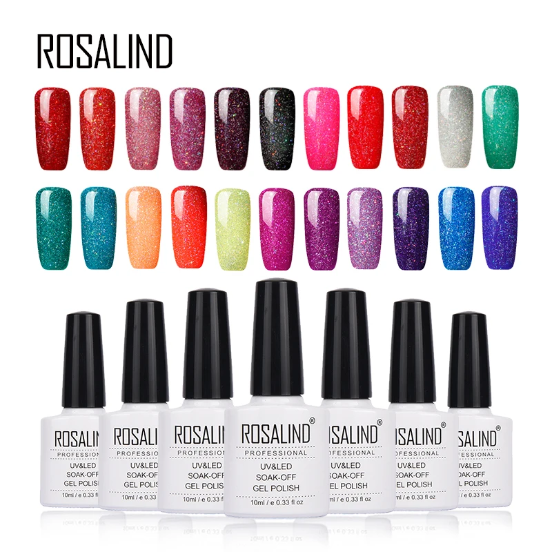 Гель лак для ногтей Rosalind 1S 10 мл Радужный Лидер продаж УФ светодиодный