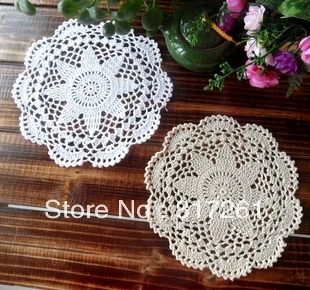 Бесплатная доставка 20 см круглые кружевные салфетки для домашнего декора коврик