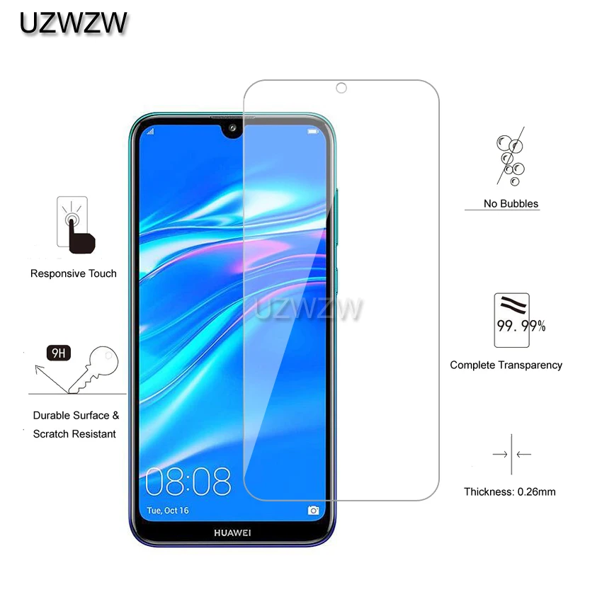 2 шт стекло для huawei Y7 /Y7 Pro/Y7 Prime закаленное стекло для защиты экрана для huawei Y7 Prime защитное стекло