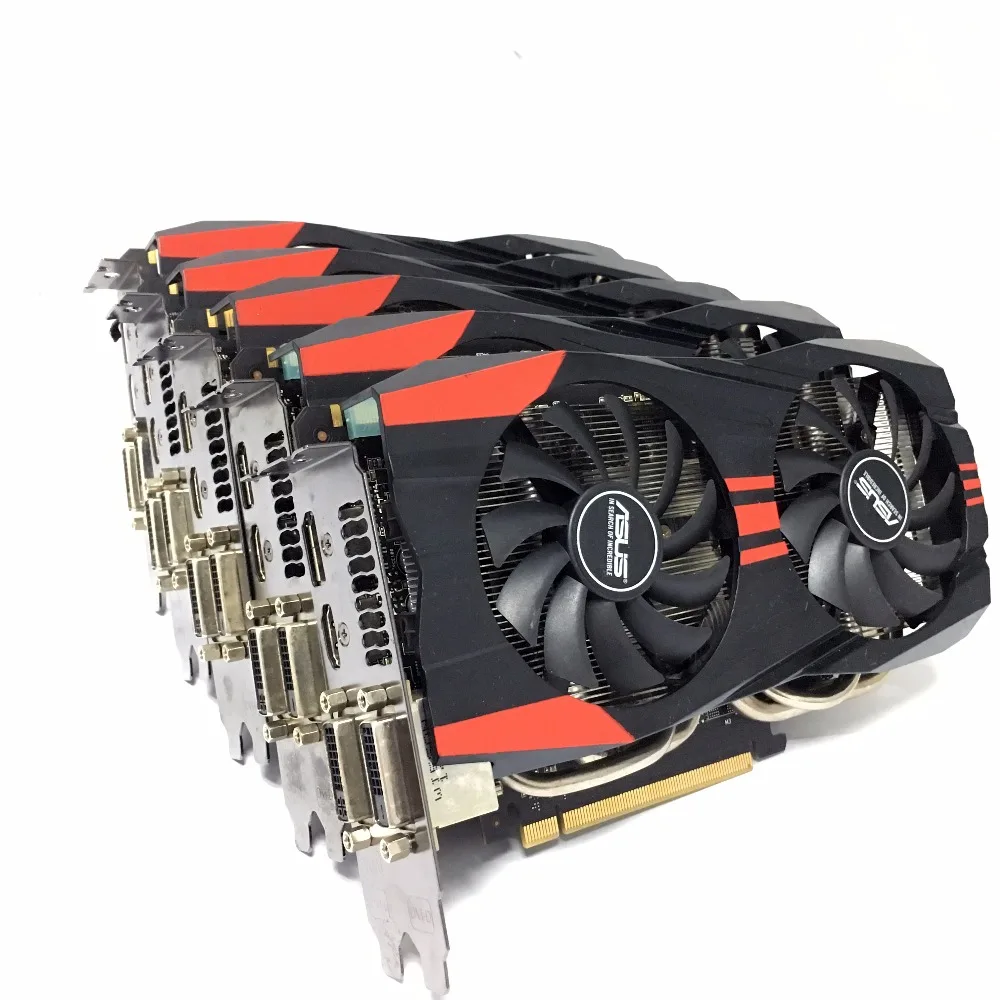 Asus GTX760 2 GB D5 DDR5 256Bit PC Настольный GTX 760 2G видеокарты PCI Express 3 0 компьютерная видеокарта