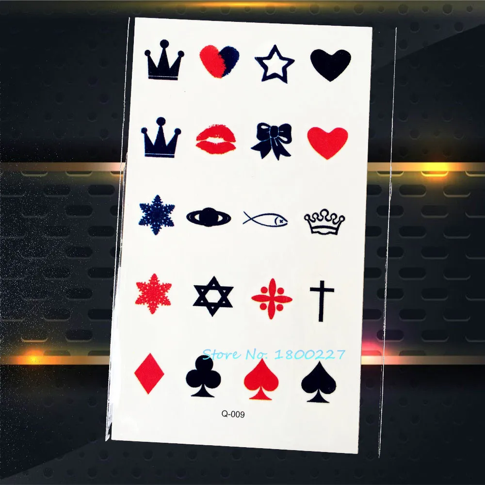 1 шт. абсолютно новые модные наклейки для тату в покер сексуальные PAQ 009 губ