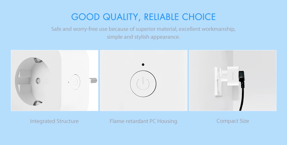 Alfawise PE1004T ЕС вилка мини WiFi розетка умная розетка работает с Amazon Alexa Google Home мобильное приложение дистанционное управление энергетический монитор
