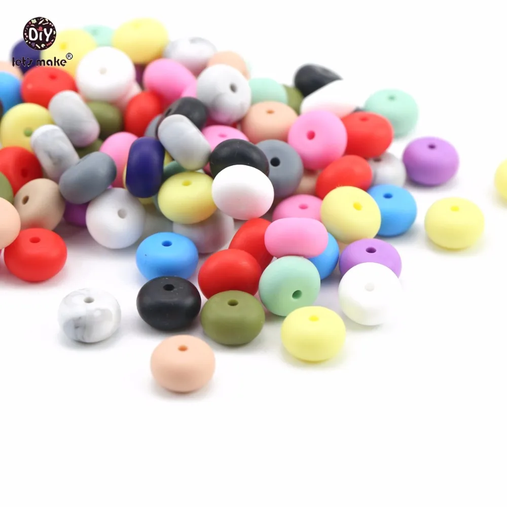 Детские Силиконовые Прорезыватели без бисероплетения Abacus, 50 шт., 14 мм, чечевица, сделай сам, рукоделие, силиконовая пищевая подвеска-прорезыватель, блюдце, бусины
