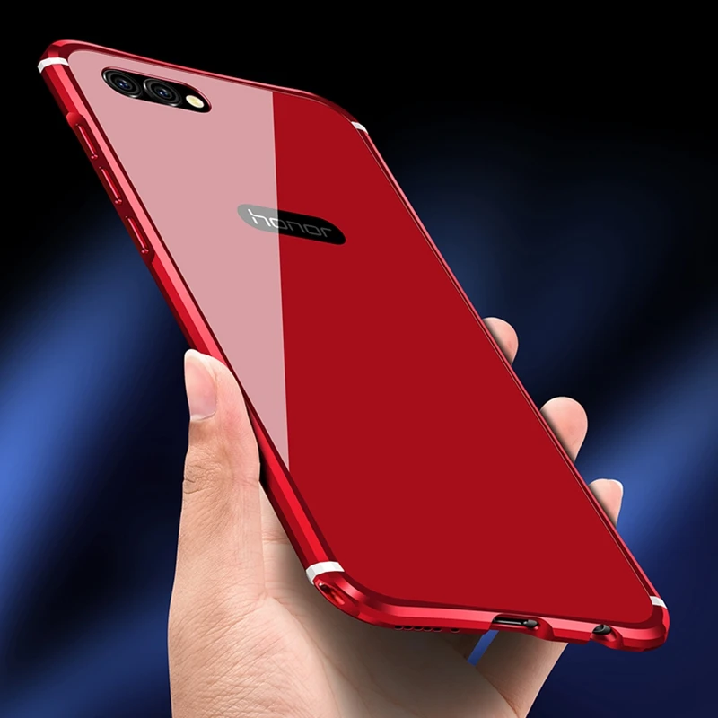 Pouzdro Honor 9 алюминиевый металлический чехол для huawei 8 V9 V10 Nova 2S роскошный зеркальный