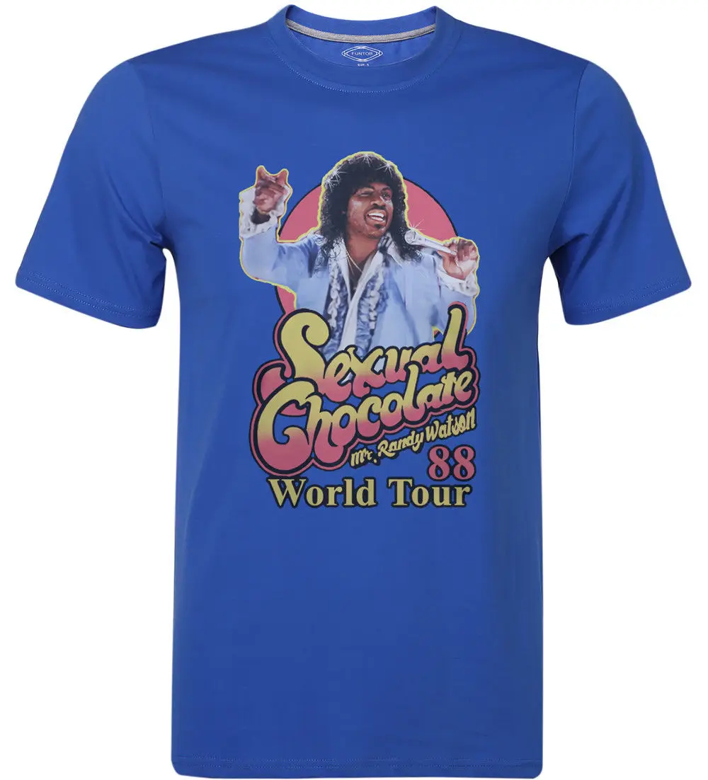 Сексуальная шоколадная футболка 88' World Tour Randy Watson Eddy merphy Movie одежда крутая