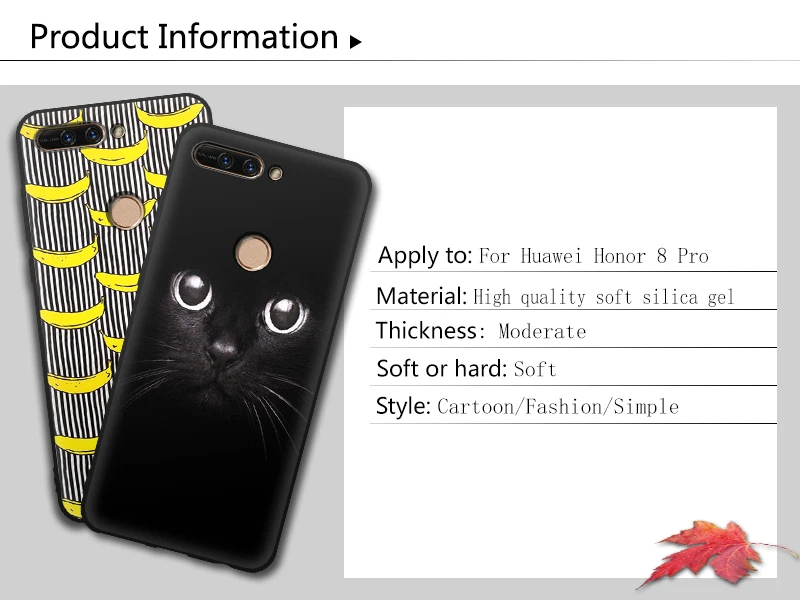 EiiMoo силиконовый чехол для телефона для huawei Honor 8 Pro, чехол для huawei Honor V9, милый узор, мягкий чехол для Honor 8 Pro, чехол