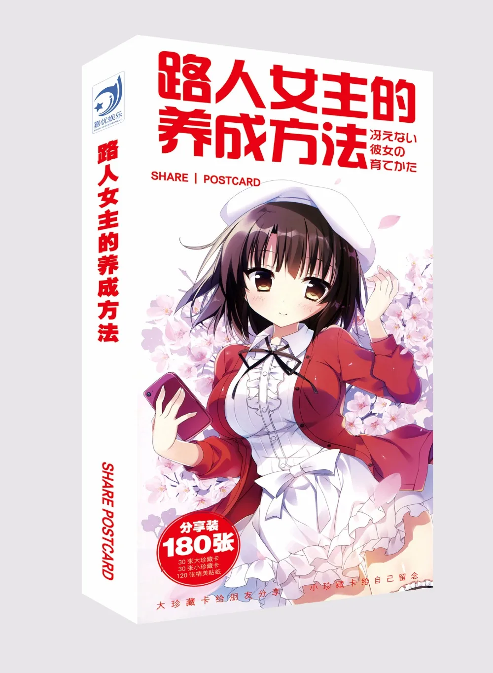 

180pcs/set Anime saenai Postcard toy saenai heroine no sodate-kata Magic Paper Postcard Collection Card toys gifts