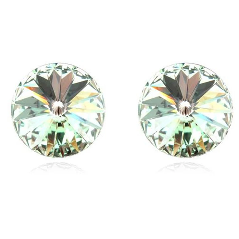 Кристалл с Элементами swarovski Мода Серьги Стержня Для Женщин 2016 Белый Позолоченный