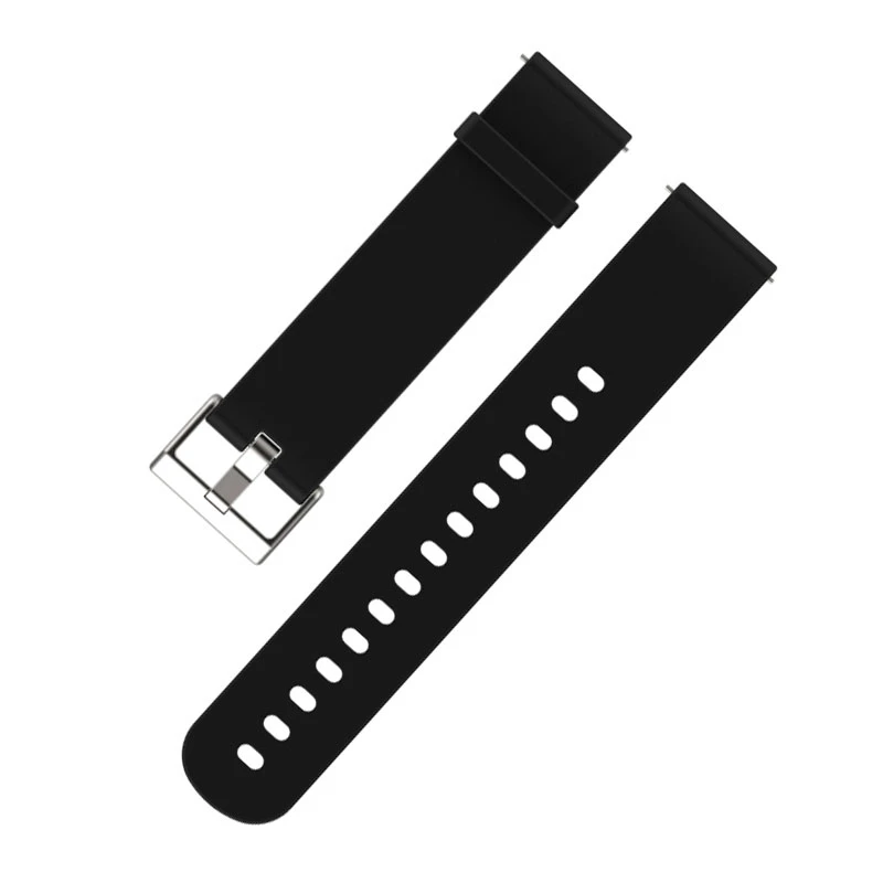 20 мм ремешок для Amazfit Bip/Lite Молодежная версия Smartwatch Замена для мужчин t силиконовый ремешок для мужчин женщин черный синий зеленый белый красный розовый