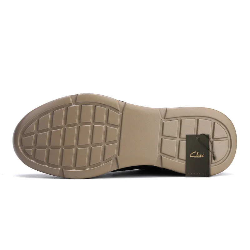 CLAX Ман кожаные кроссовки модная обувь из натуральной кожи мужские Обувь для