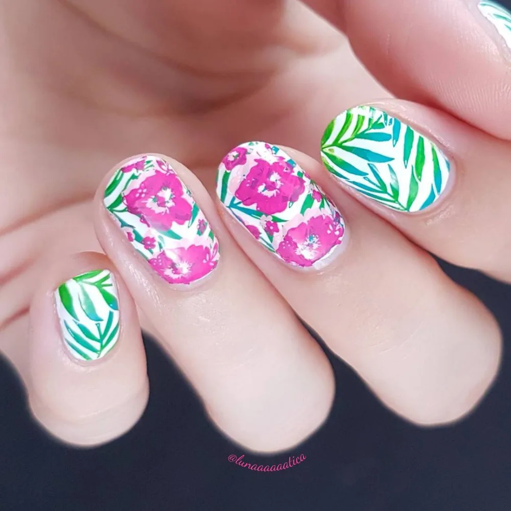 Пластины для стемпинга ногтей BORN PRETTY цветок луна компас прямоугольник