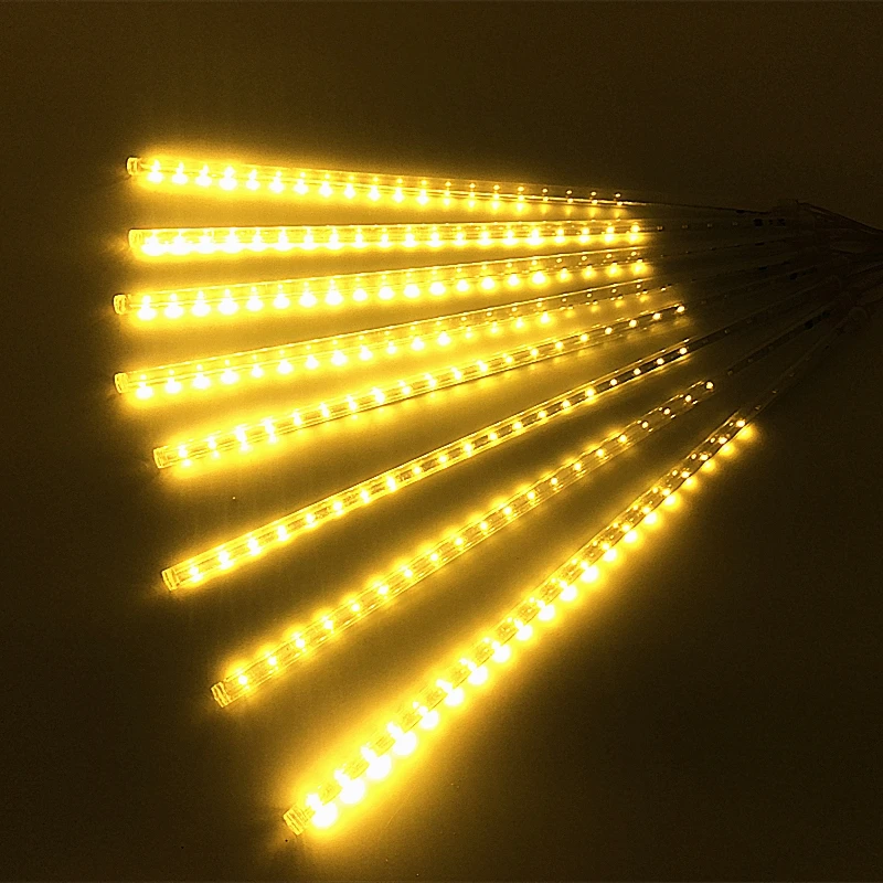 waterproof led 10CM 20CM 30CM 50CM Meteor Shower Rain Tube Garland Christmas Tree Decorative Xmas Outdoor Fairy Lights String | Лампы и