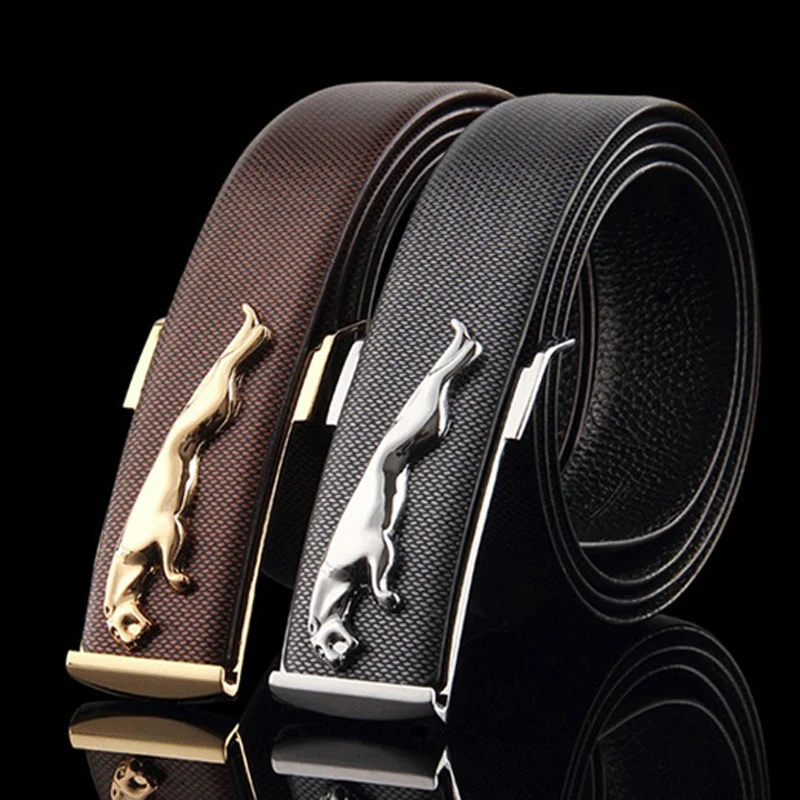 Высокое Качество корова кожаный ремешок мужской автоматический пряжки ремни для