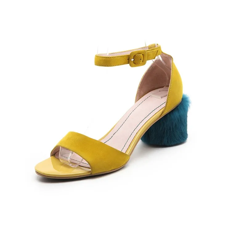 34 39 горячие новые сандалии 2017 модные из овечьей замши удобные дышащие женские