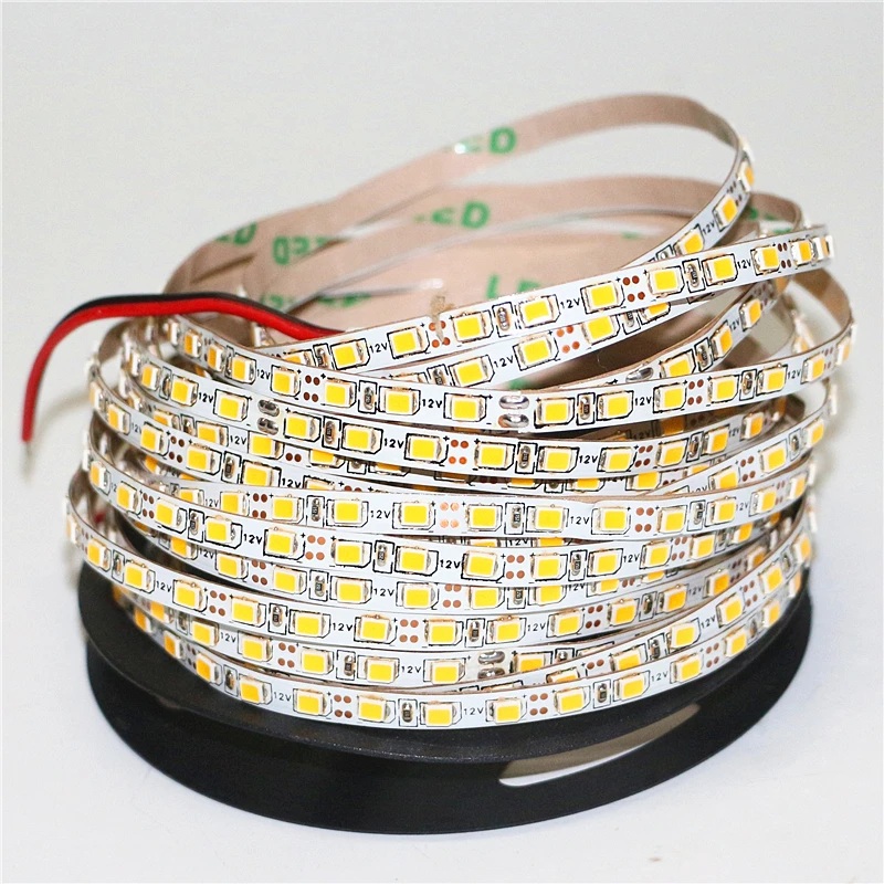 Узкий боковой 5 мм светодиодный светильник 2835 SMD 5 м гибкая Диодная лента fita 120 светодиодный s/m 600 светодиодный DC 12 В без водонепроницаемой ленты