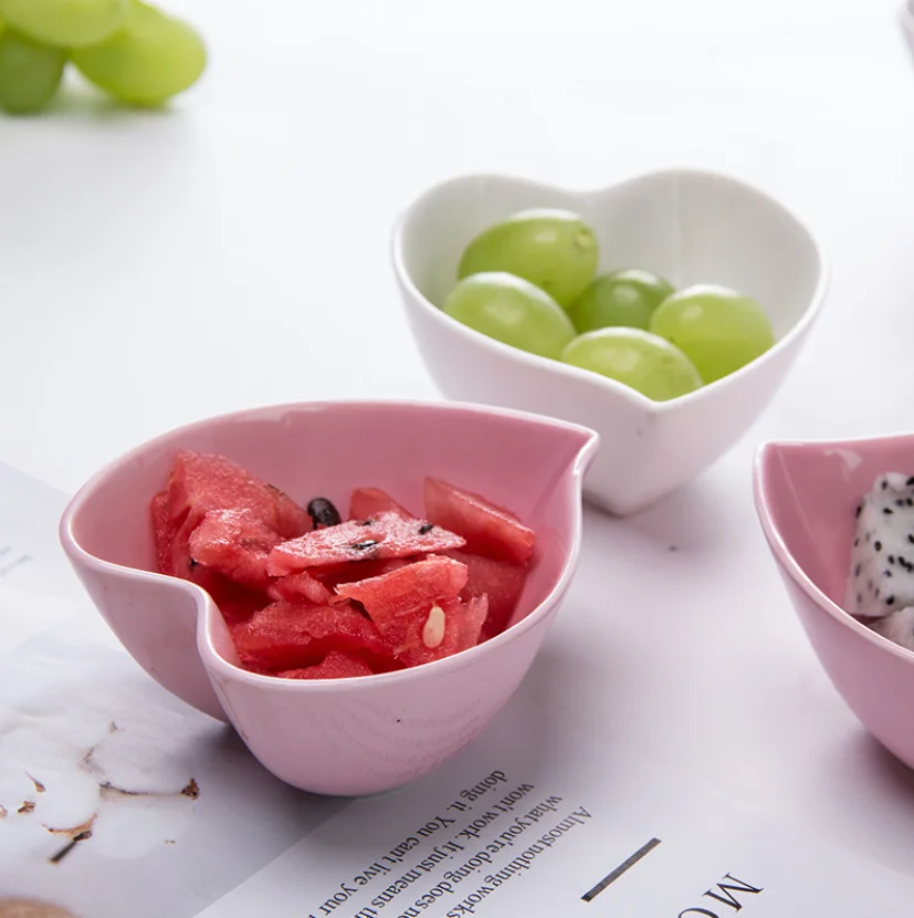 Креативное керамическое блюдо в форме сердца маленькие блюда для отеля