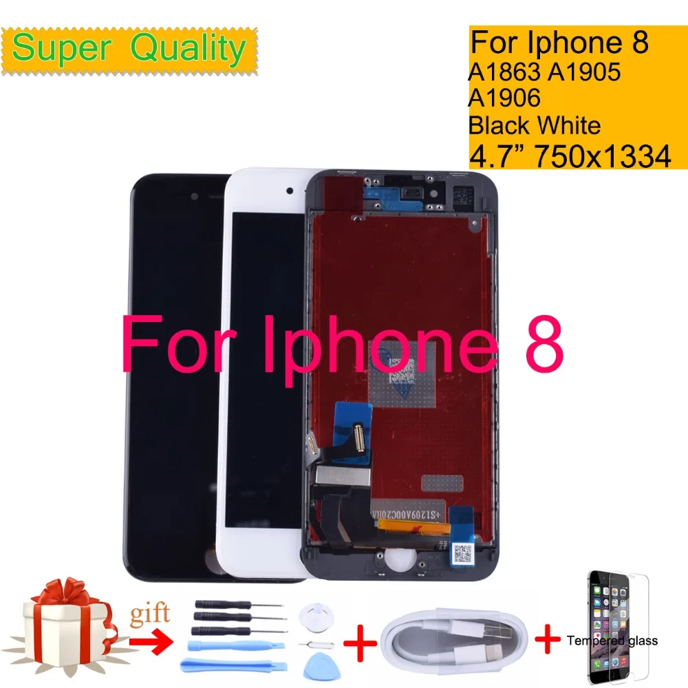 Для iphone 8 8G Полный ЖК дисплей сенсорный экран дигитайзер панель Pantalla монитор для