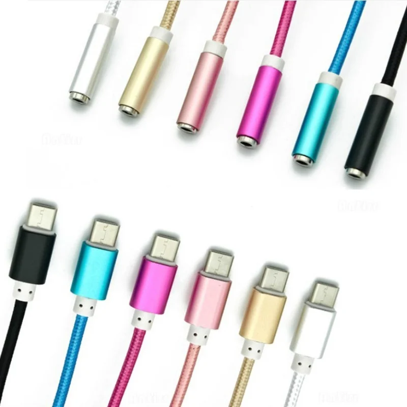 Кабель для наушников Type-C-3 5 мм адаптер аудио разъем телефона кабель USB 3 1 Type C