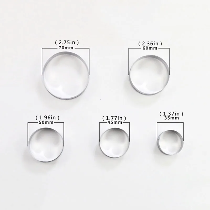 5 шт. форма для печенья Форма торта резки фруктов круглая из нержавеющей стали