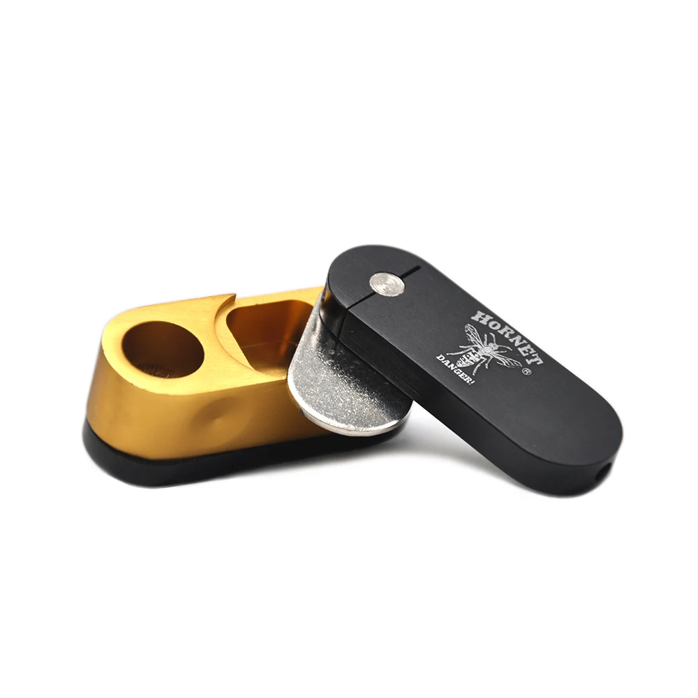 [HORNET] Фирменная двухслойная металлическая Поворотная курительная портативная