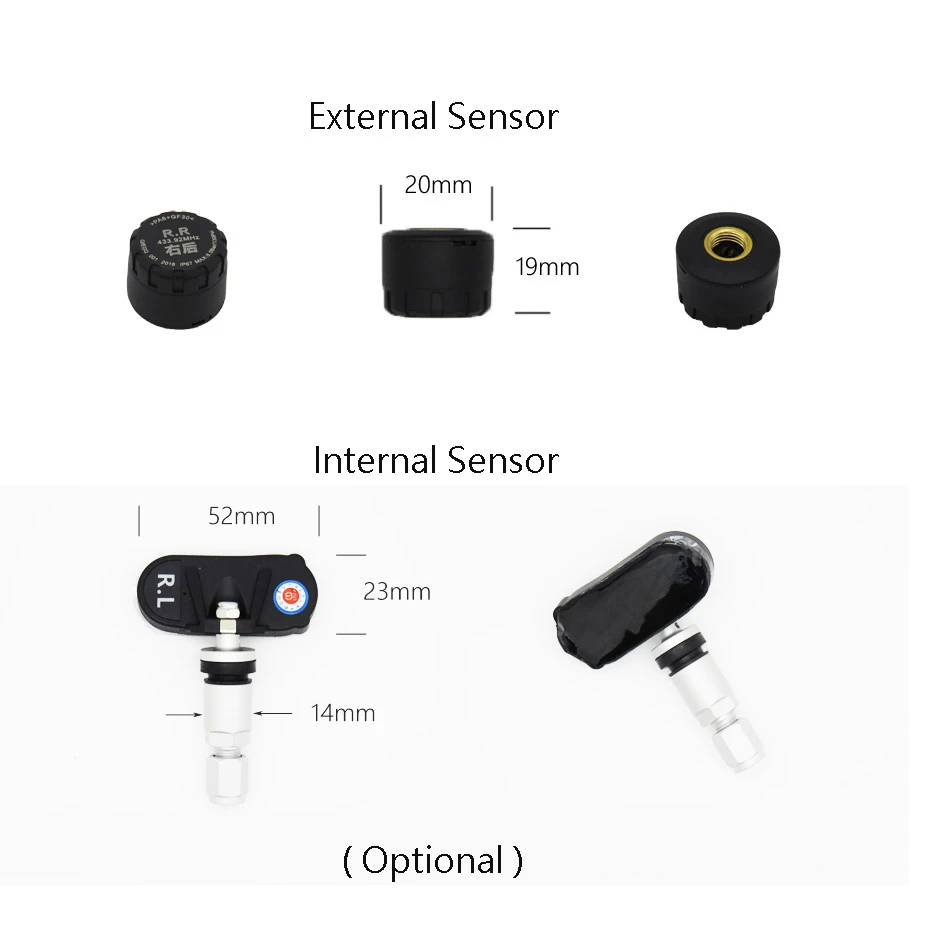 10 шт./лот TPMS Автомобильная сигнализация давления в шинах монитор Температурная