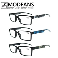 oversized reading glasses men squared frame readers vision presbyopic high quality eyeglasses with camouflage leg 11 522 53
