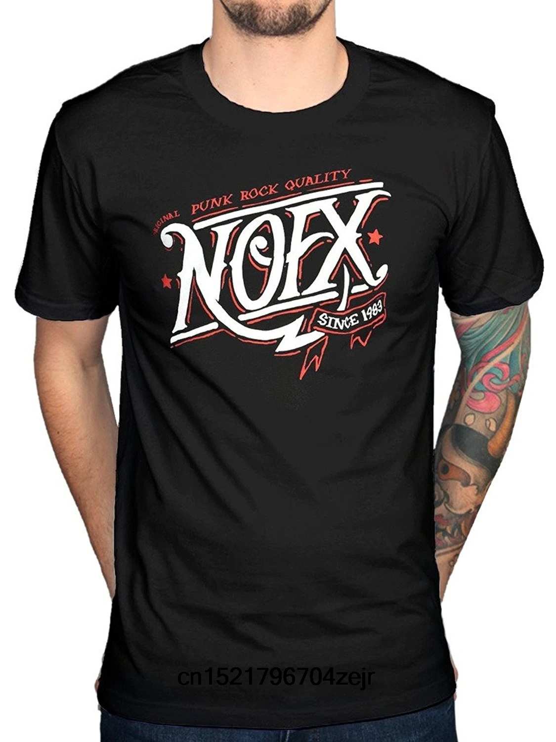 Возьмите Для мужчин футболка NOFX Buzz Self право старый череп Coaster ребристые Фитнес