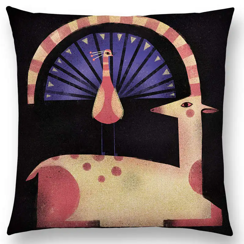 Горячая Распродажа абстрактная фантазия животные Такса Сова кошка собака белка