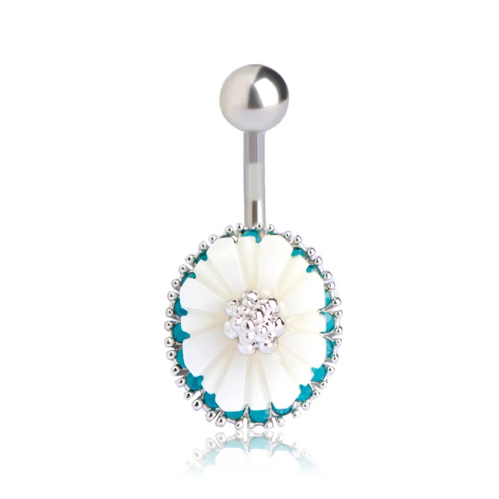 Серьги гвоздики Funmor в виде ракушек цветов пирсинг серьги из медицинской