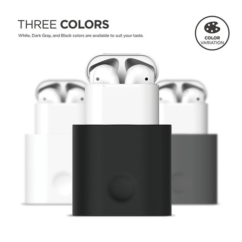 Зарядная док станция для Apple Airpods Мягкая силиконовая мини Портативная настольная