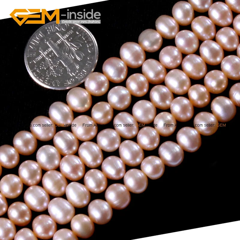 Набор жемчужных бусин Круглый пресноводного жемчуга для изготовления ювелирных