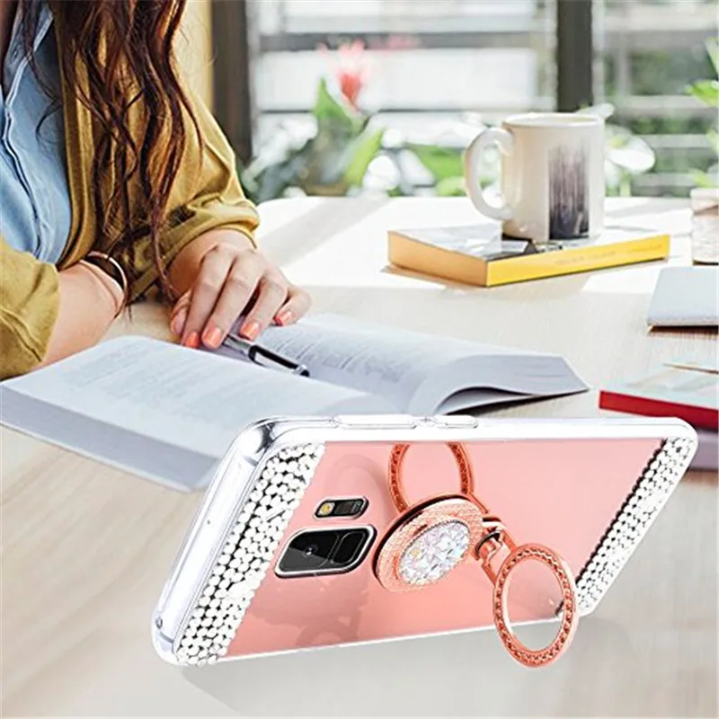 J4 J6 J8 2018 роскошный блестящий зеркальный чехол для телефона Samsung Galaxy NOTE 10 pro 9 8 S8 S9 PLUS
