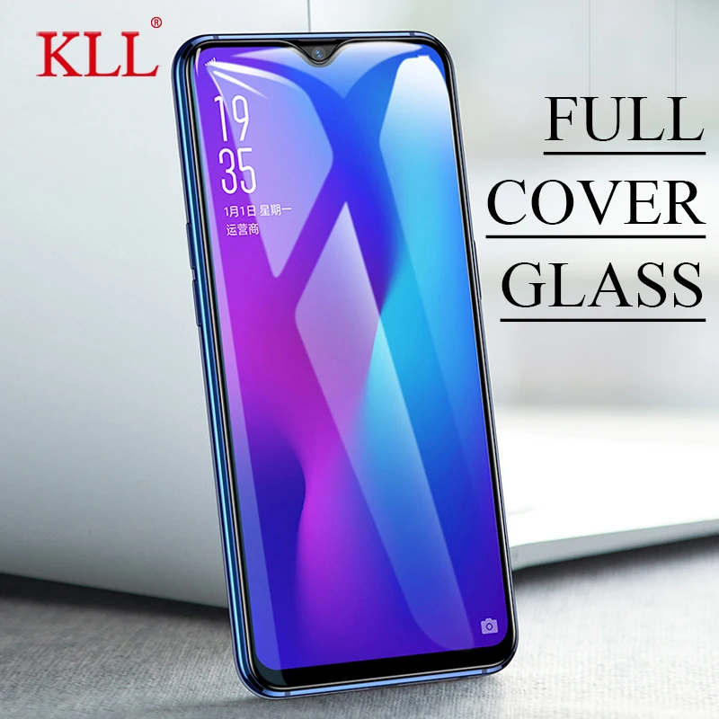 KLL 9H полное покрытие закаленное стекло для OPPO R17 R15 Высококачественная Защитная