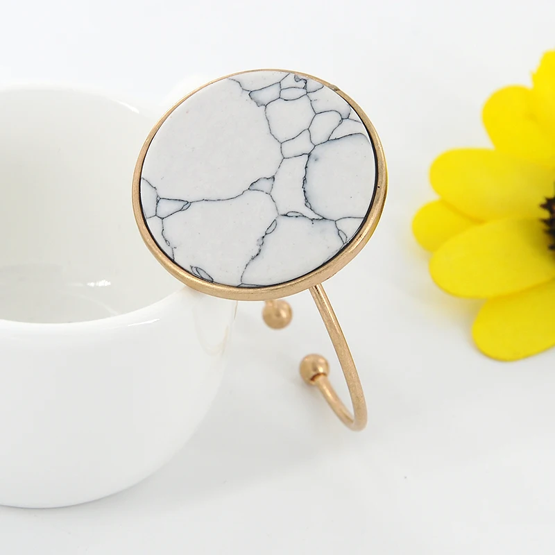 Новое поступление регулируемые браслеты из натурального камня золотого цвета