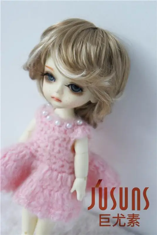 JD075 1/8 Модные Синтетические мохер BJD парики для кукол Размер 5-6 дюймов модные короткие кукольные волосы высокое качество Аксессуары для кукол